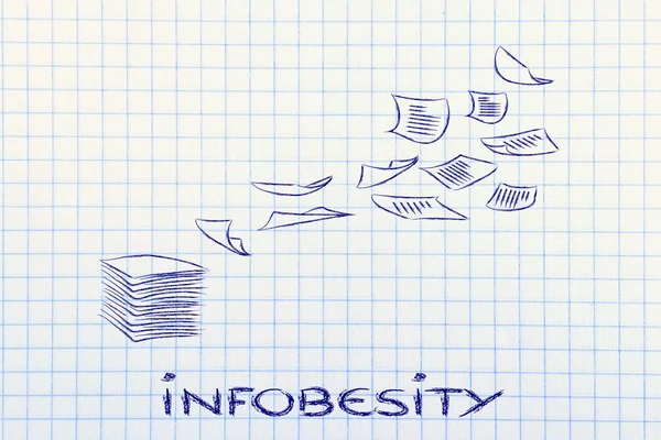 Infobesity concept — Stock Photo, Image