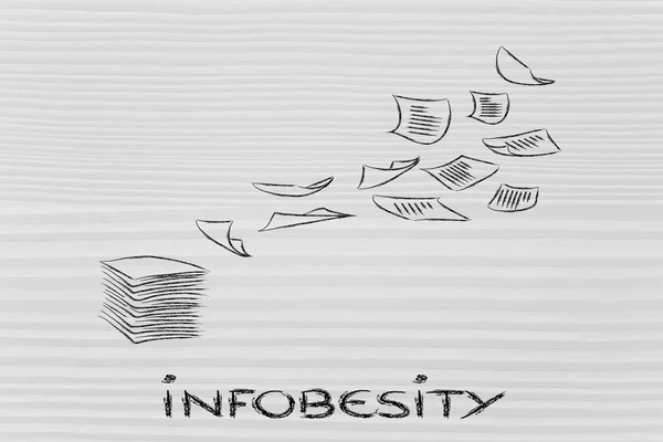 Infobesity kavramı — Stok fotoğraf
