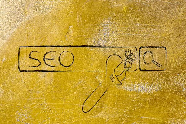 SEO, Optimización de motores de búsqueda — Foto de Stock