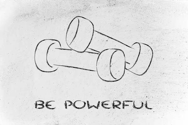 Οικοδομήσουμε σας δύναμη και την εξουσία, σύνολο βαρών — Φωτογραφία Αρχείου