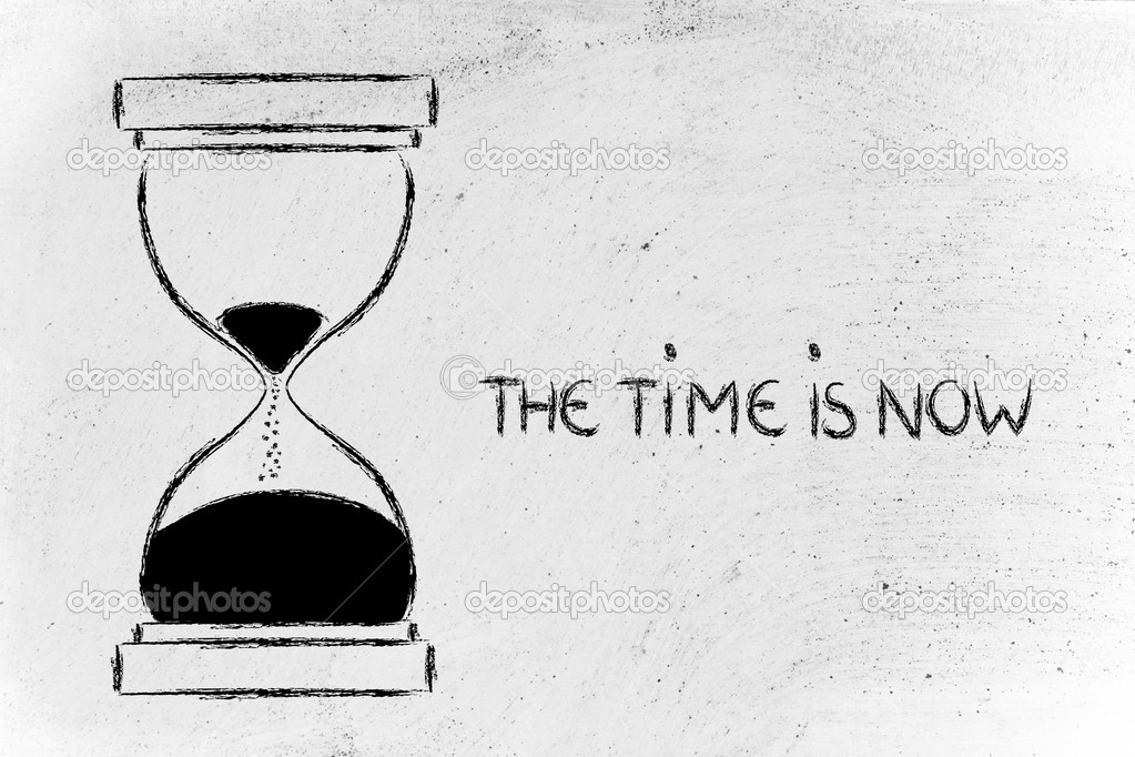 the time is now, hourglass design