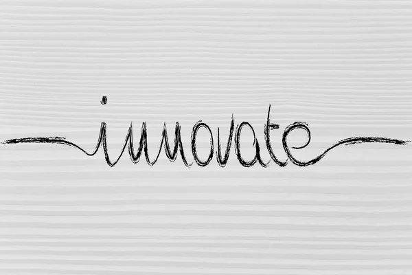 Innovate calligraphy — Stock Photo, Image