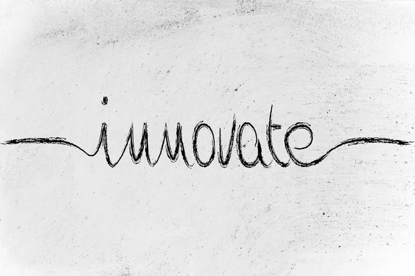 Innovate calligraphy — Stock Photo, Image