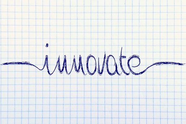 Innovar la caligrafía — Foto de Stock