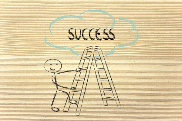 Ladder to success — Zdjęcie stockowe