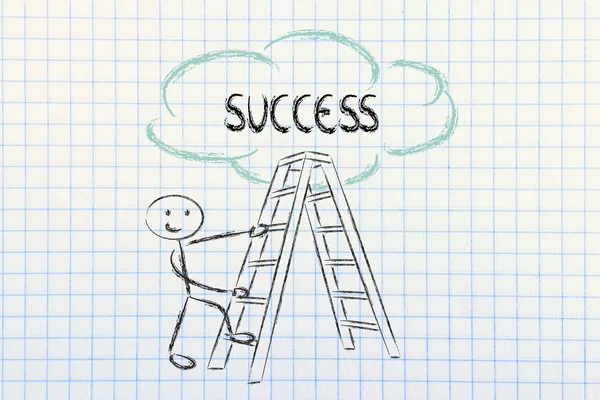 Ladder to success — Zdjęcie stockowe