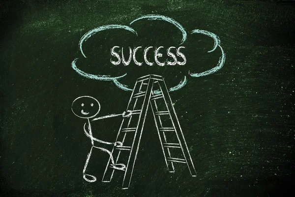 Ladder to success — Zdjęcie stockowe