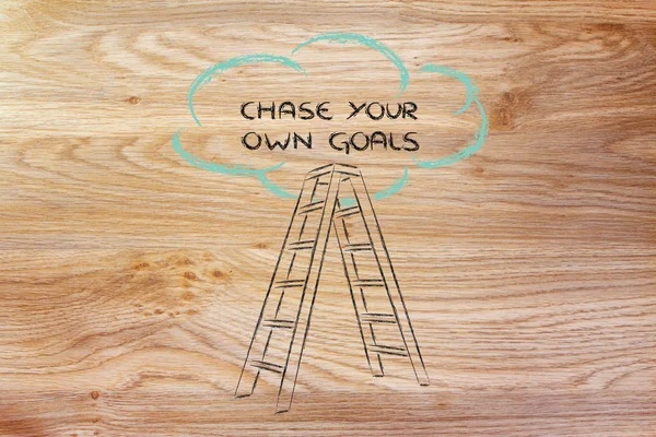 Chase your own goals — Stock Photo, Image