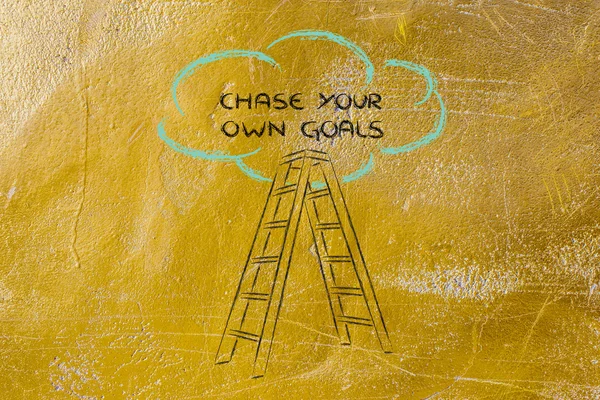 Chase your own goals — Stock Photo, Image