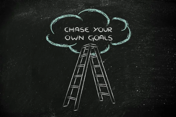 Chase your own goals — Stock Photo, Image