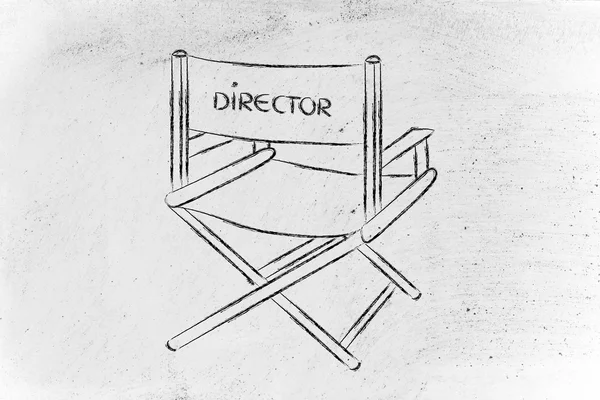 La silla del director - ser el director de su vida — Foto de Stock