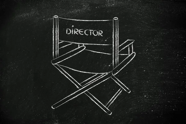 Крісло режисера - бути директором вашого життя — стокове фото
