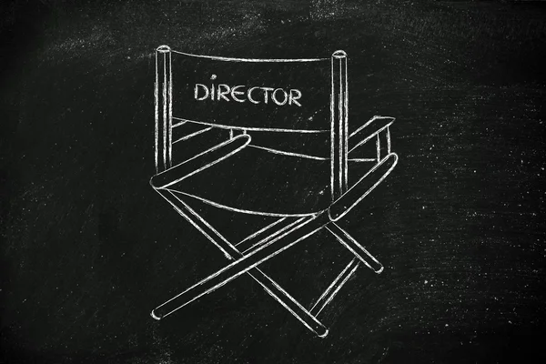 La silla del director - ser el director de su vida — Foto de Stock