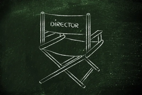 Cadeira de diretor - seja o diretor da sua vida — Fotografia de Stock