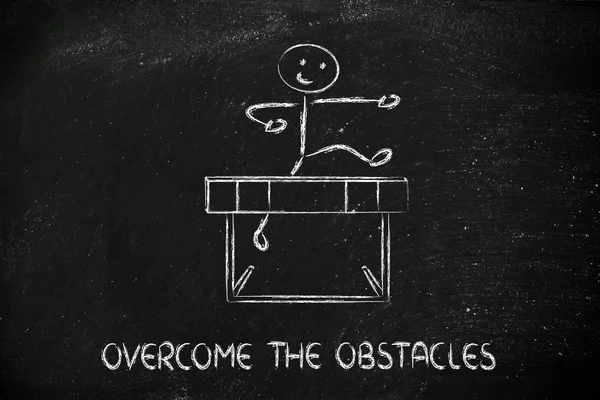 Conception des obstacles - surmonter l'obstacle — Photo