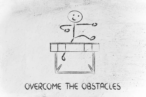 Conception des obstacles - surmonter l'obstacle — Photo