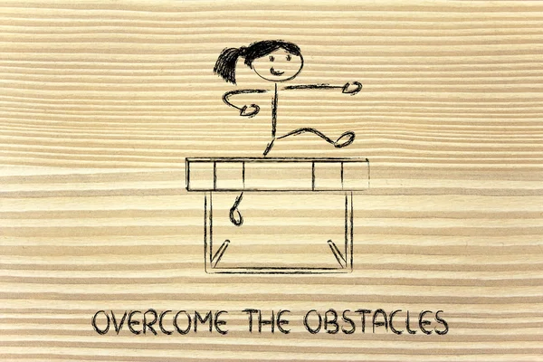Diseño de obstáculos - superar el obstáculo —  Fotos de Stock