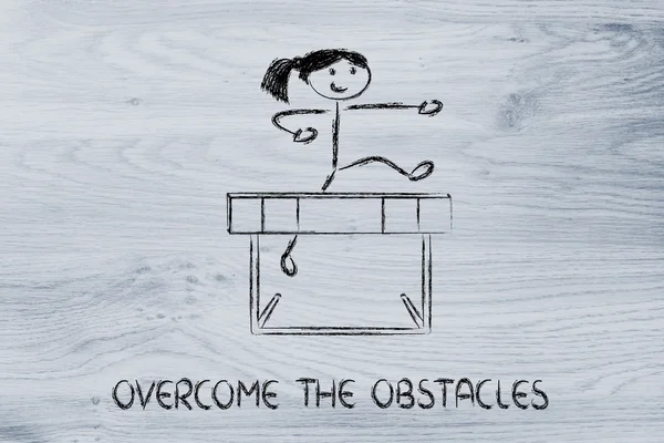 Design de obstáculos - superar o obstáculo — Fotografia de Stock