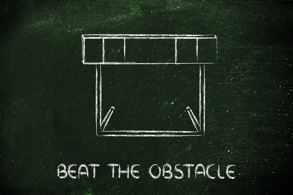 Conception des obstacles - battre l'obstacle — Photo