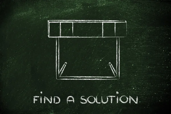 Hurdle design - find a solution — Stock Photo, Image