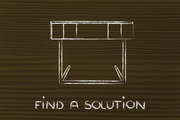 Hurdle design - find a solution — Stock Photo, Image