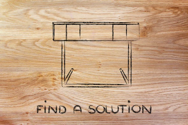 Hurdle design - find a solution — Stock Photo, Image