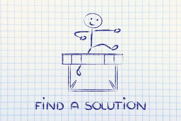 Hurdle design - find a solution — Stock Photo, Image