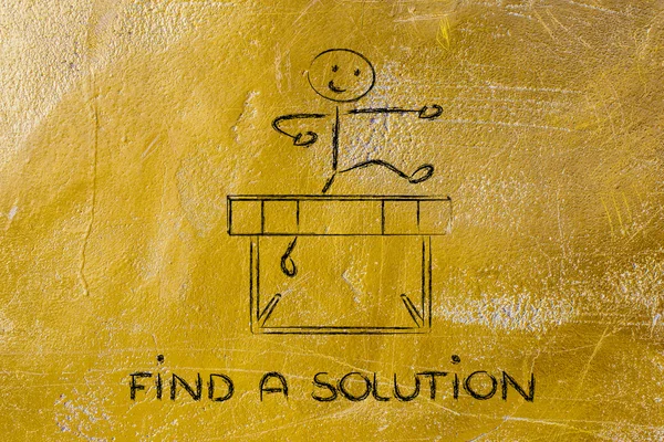 Hurdle design - find a solution — Stock Photo, Image