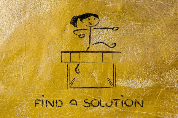 Conception des obstacles - trouver une solution — Photo