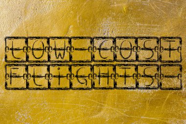 düşük maliyetli bir uçak bileti - tatil planı