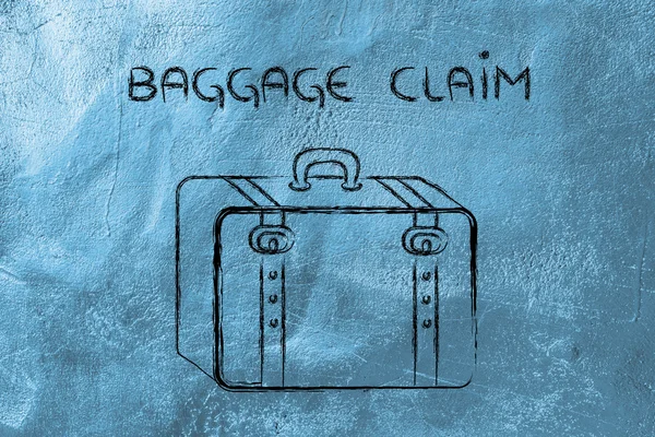 Industria de viajes: reclamo de equipaje — Foto de Stock