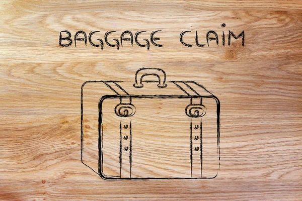 Reisebranche: Gepäckausgabe — Stockfoto