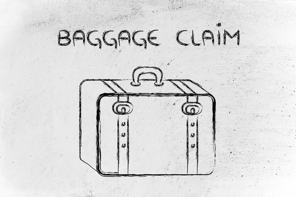 Reis industrie: bagage claim — Stockfoto