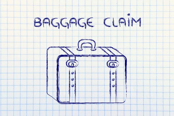 Reisebranche: Gepäckausgabe — Stockfoto