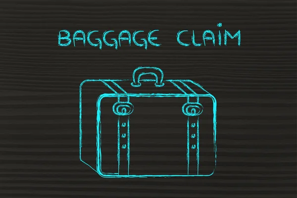 Industrie du voyage : réclamation des bagages — Photo