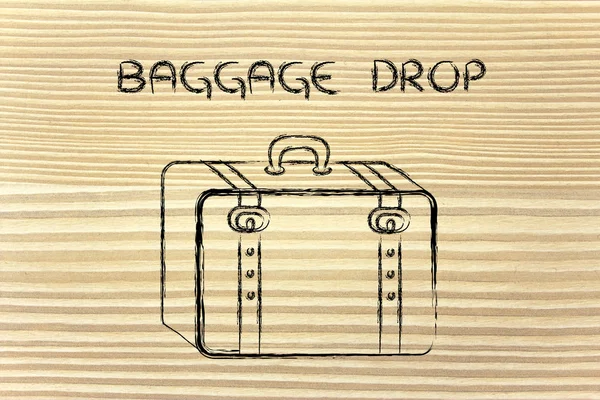 Industrie du voyage : dépôt de bagages — Photo