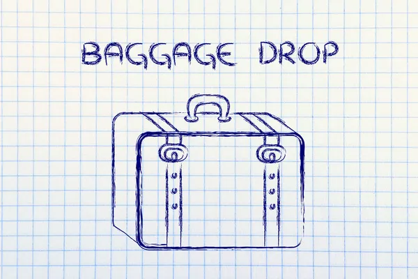 Industrie du voyage : dépôt de bagages — Photo