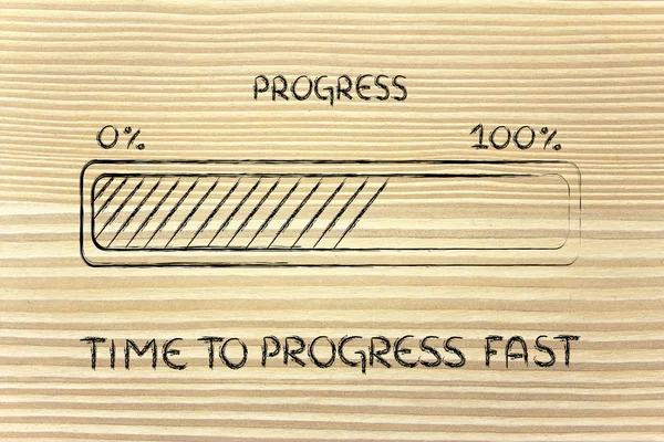 Индикатор прогресса — стоковое фото