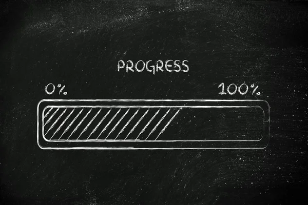 Pasek postępu — Zdjęcie stockowe