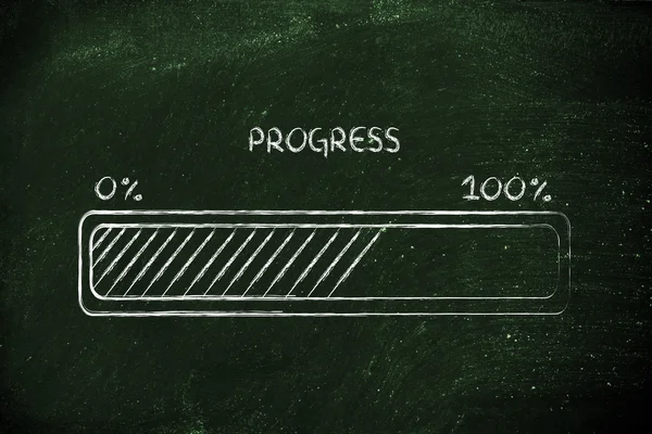 Pasek postępu — Zdjęcie stockowe