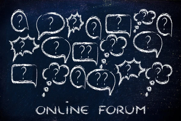 Forums internet et discussions en ligne — Photo