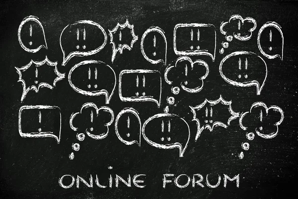 Forum internet dan diskusi online — Stok Foto