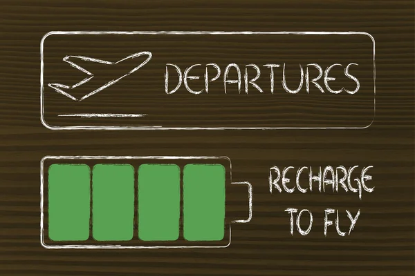 Misure di sicurezza aeroportuali, dispositivi caricati — Foto Stock