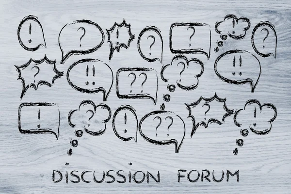 Интернет-форумы и онлайн обсуждения — стоковое фото