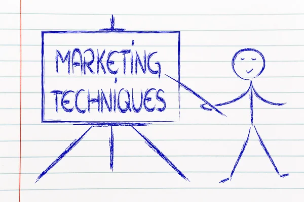 Conoscere le tecniche di marketing — Foto Stock