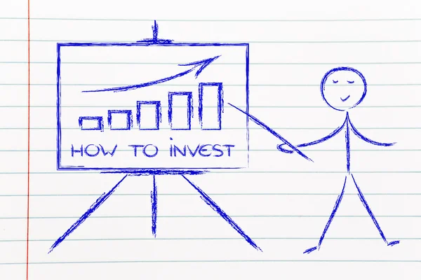 Aprender sobre como investir — Fotografia de Stock
