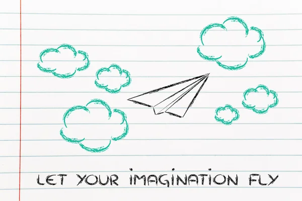 Stelt u uw verbeelding gratis — Stockfoto