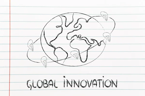 Las ideas pueden cambiar el mundo: concepto de innovación —  Fotos de Stock
