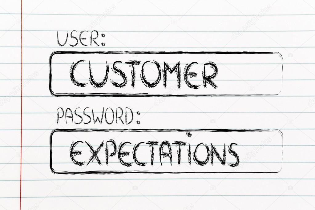 user Customer, password Expectations