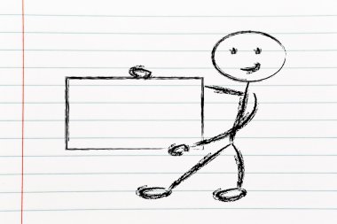 karakteri ile metin eklemek için boş tahta